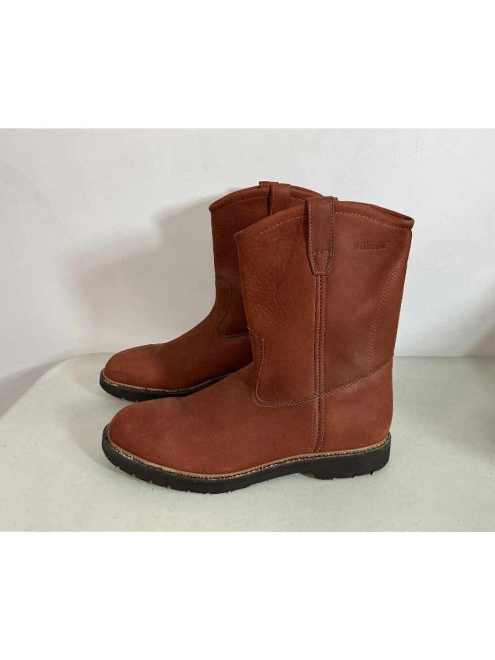 Wolverine Suede Leather Western Boots Mens 12D